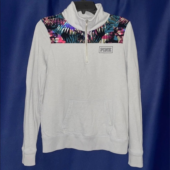 Victoria Secret Pink half zip - Picture 2 of 5